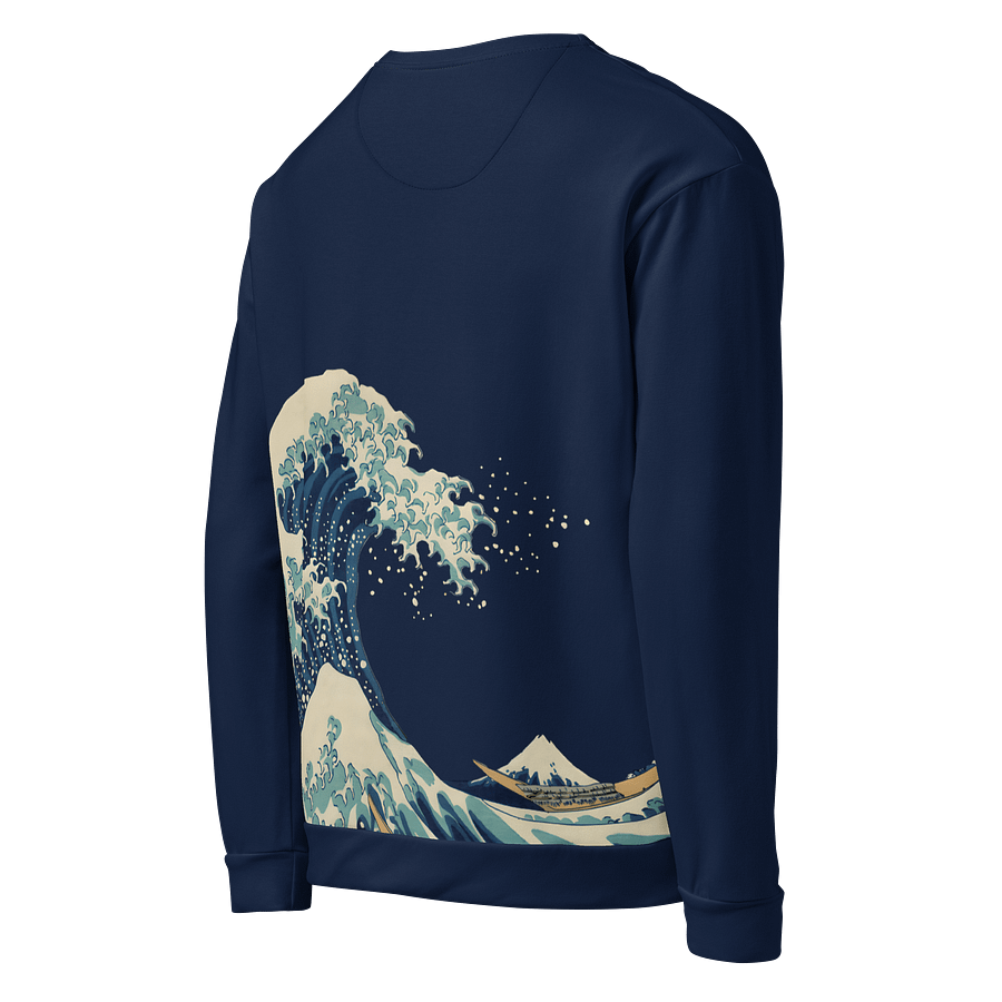 Under the Wave All-Over Print Recycled Unisex Sweatshirt product image (5)