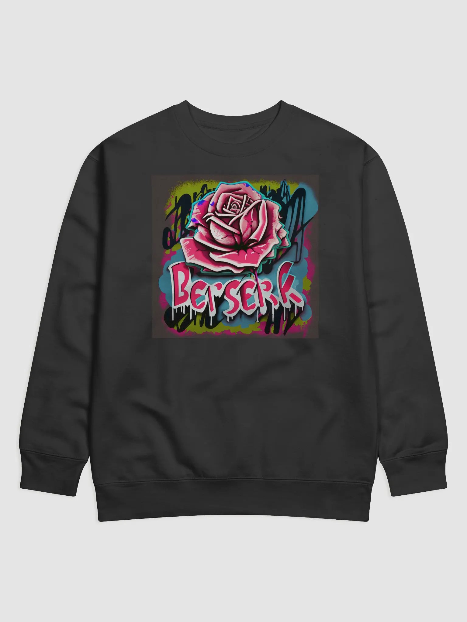 Berserk Rose Graffiti Sweatshirt product image (1)