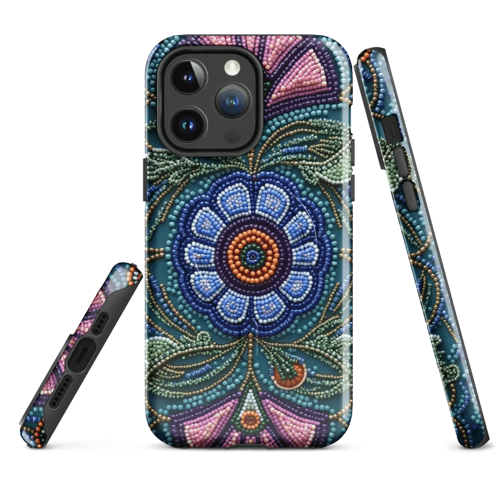 Floral Beaded Embroidery iPhone® Case product image (1)