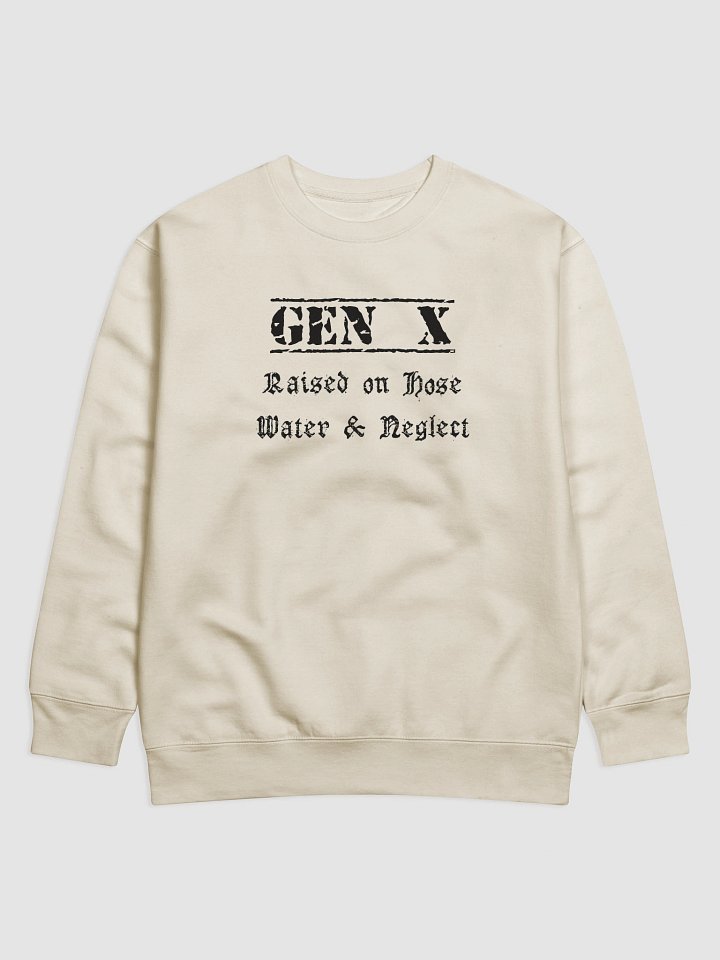 'GEN X Raised on Hose Water & Neglect' LIGHT COLORS Sweatshirt product image (1)