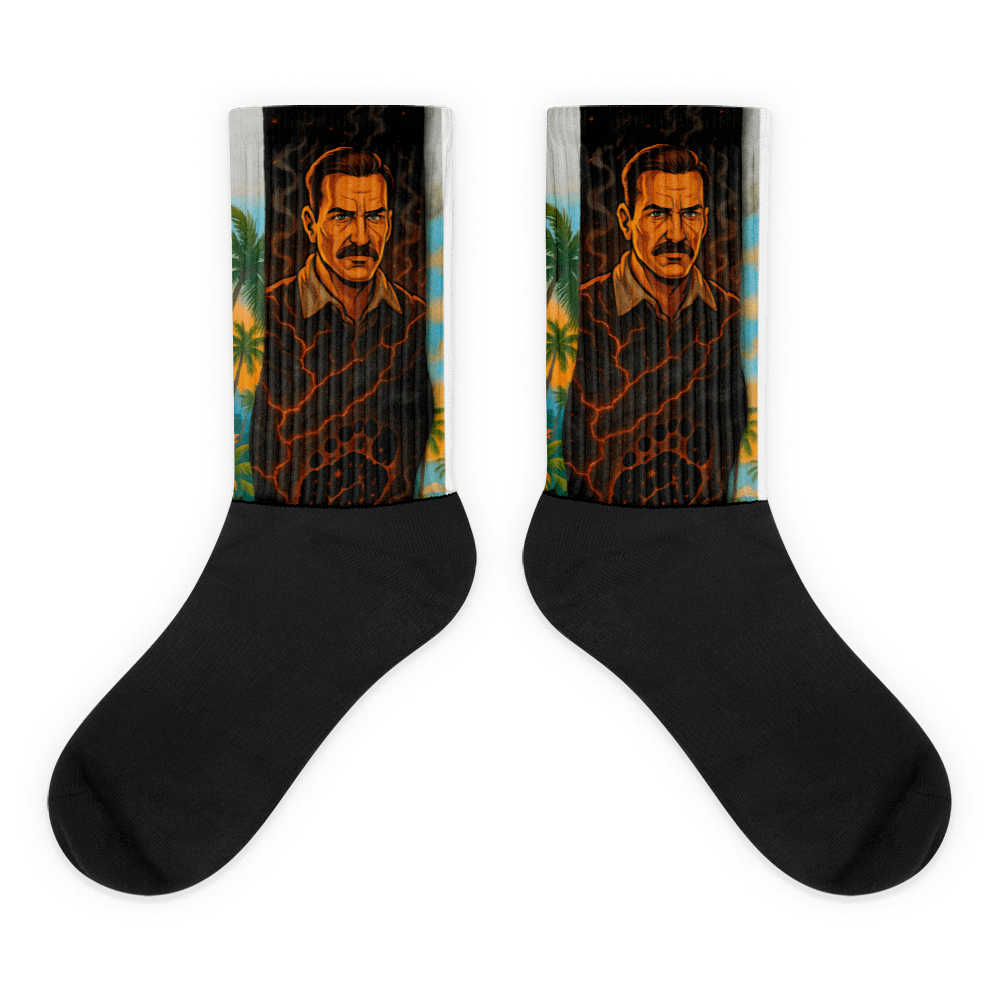Tank's Fiery Mustache Socks product image (1)