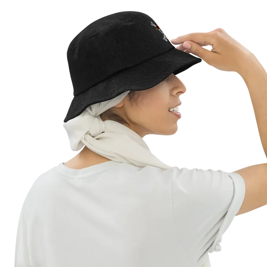 Quirky Skull Denim Bucket Hat product image (10)