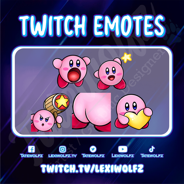 Twitch Emotes: Kirby product image (1)