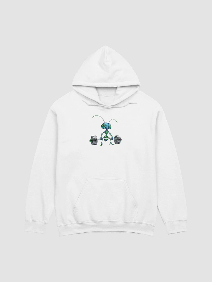 Pixelated Insect Weightlifter Hoodie product image (1)