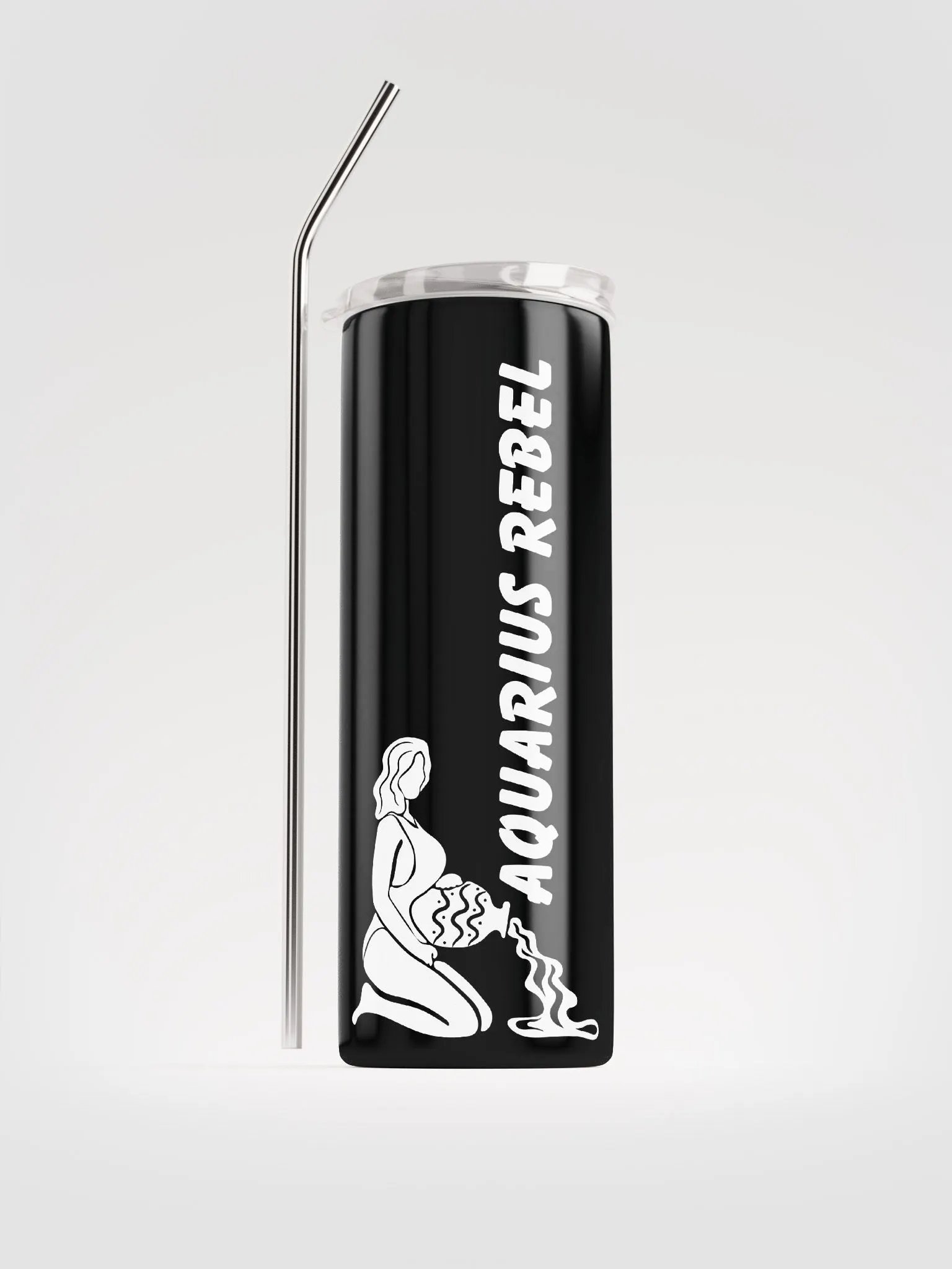 Aquarius Rebel Stainless Steel Tumbler: Celebrate Zodiac Vibes! ♒ product image (1)