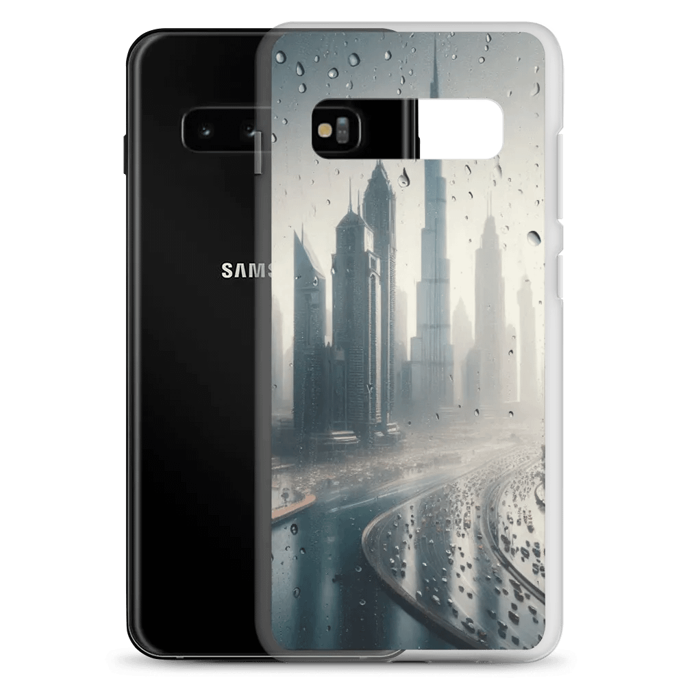 Rainy Cityscape Samsung® Clear Case | AI Design product image (9)
