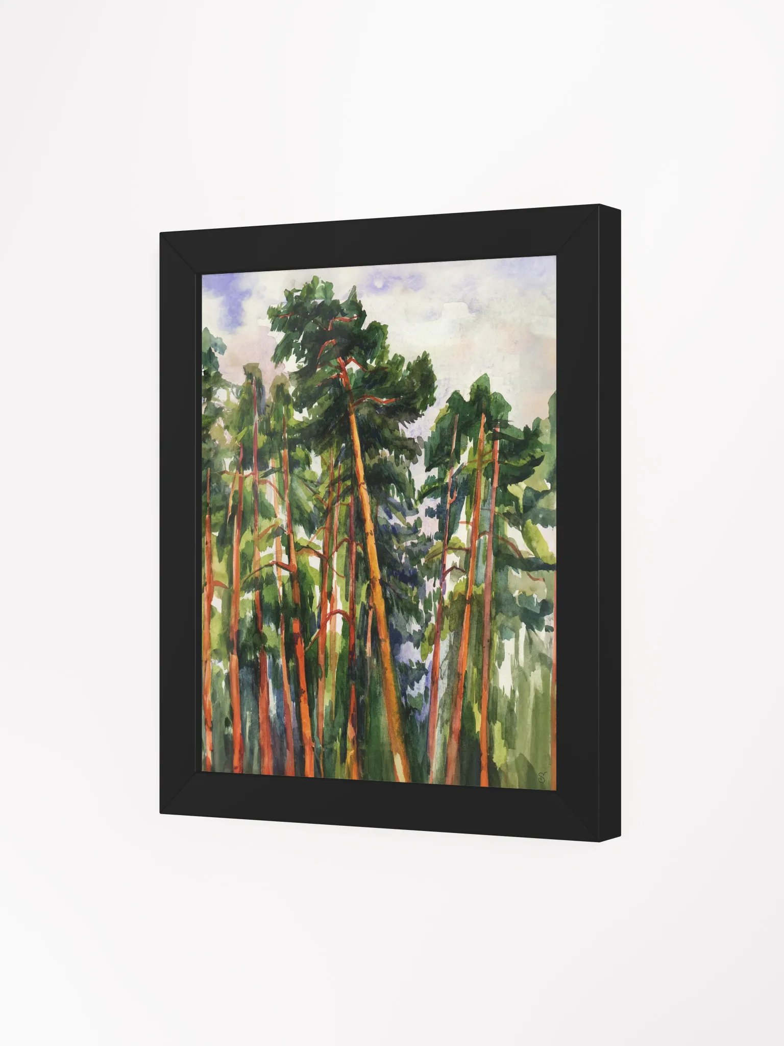 Enchanted Pine Forest Matte Poster - Bright Pines product image (13)