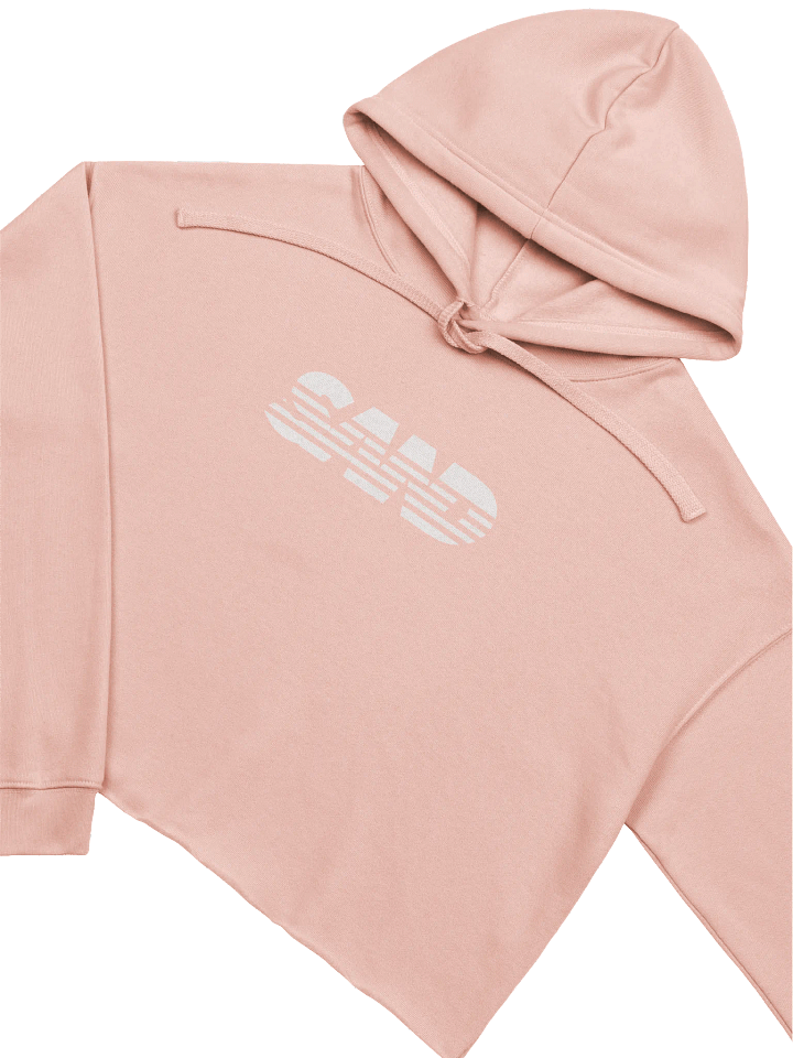 White SAND Crop Hoodie product image (2)