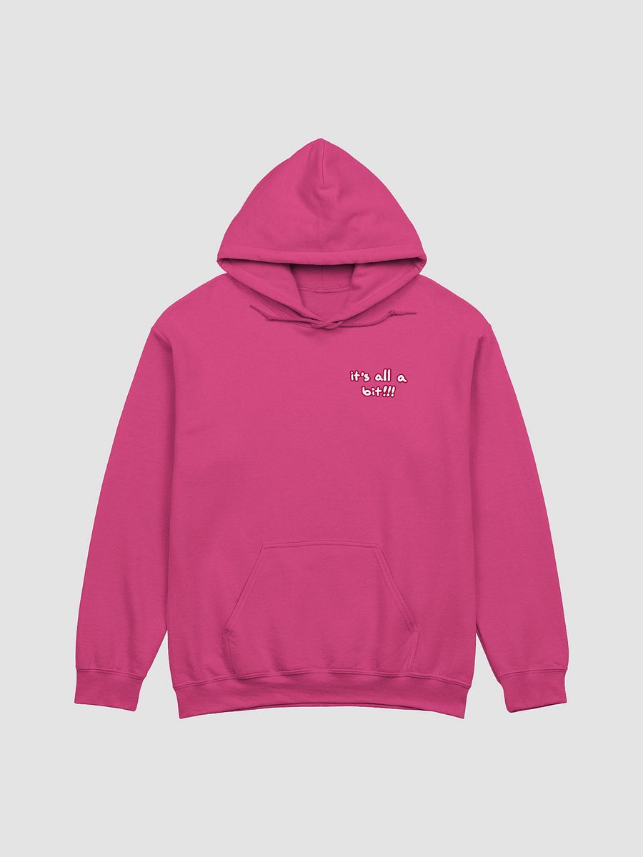 “It’s all a bit!!!” (sm. lined design, #A6073C) classic hoodie product image (38)