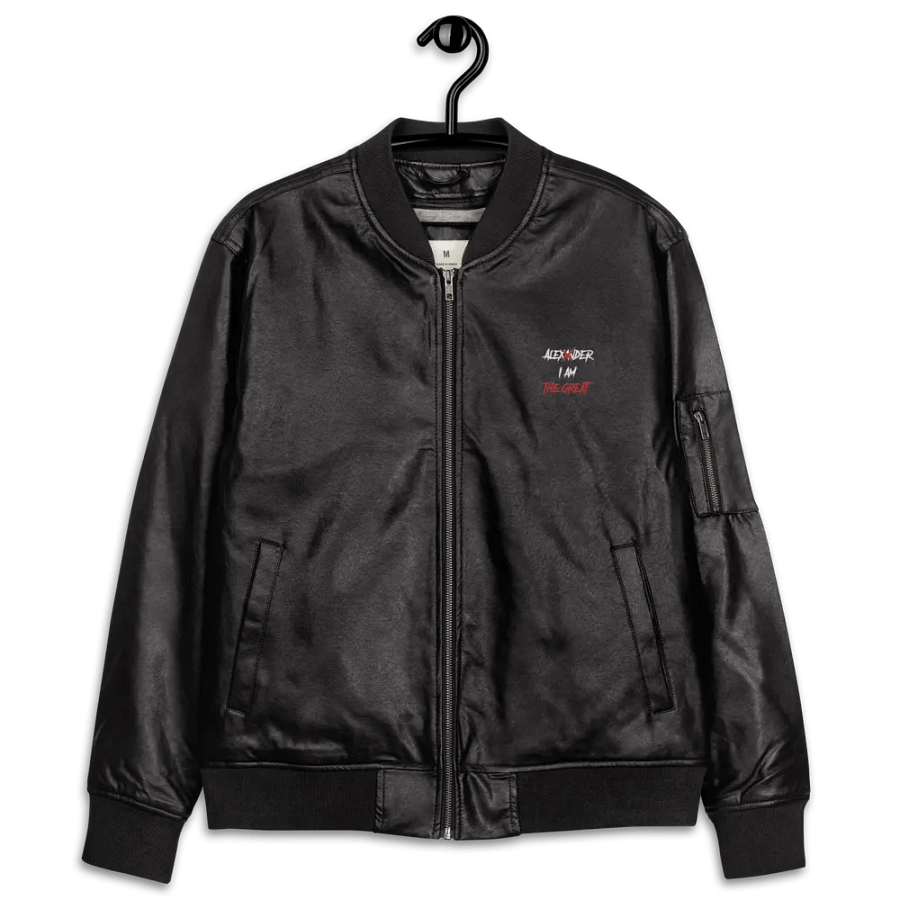 I am The Great Faux Leather Bomber Jacket product image (11)