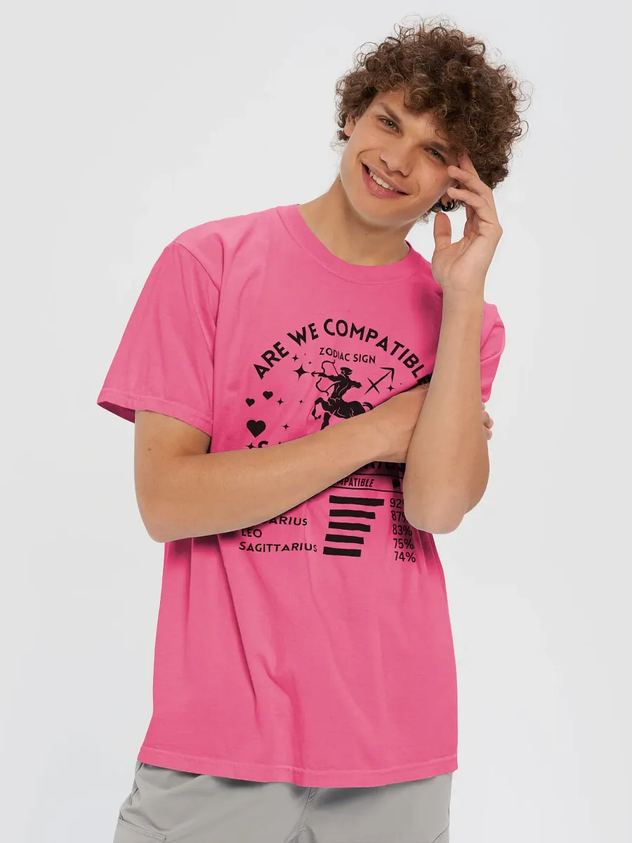 Sagittarius Zodiac Sign Romantic Compatibility T-Shirt - Light Comfort Colors 1717 product image (53)