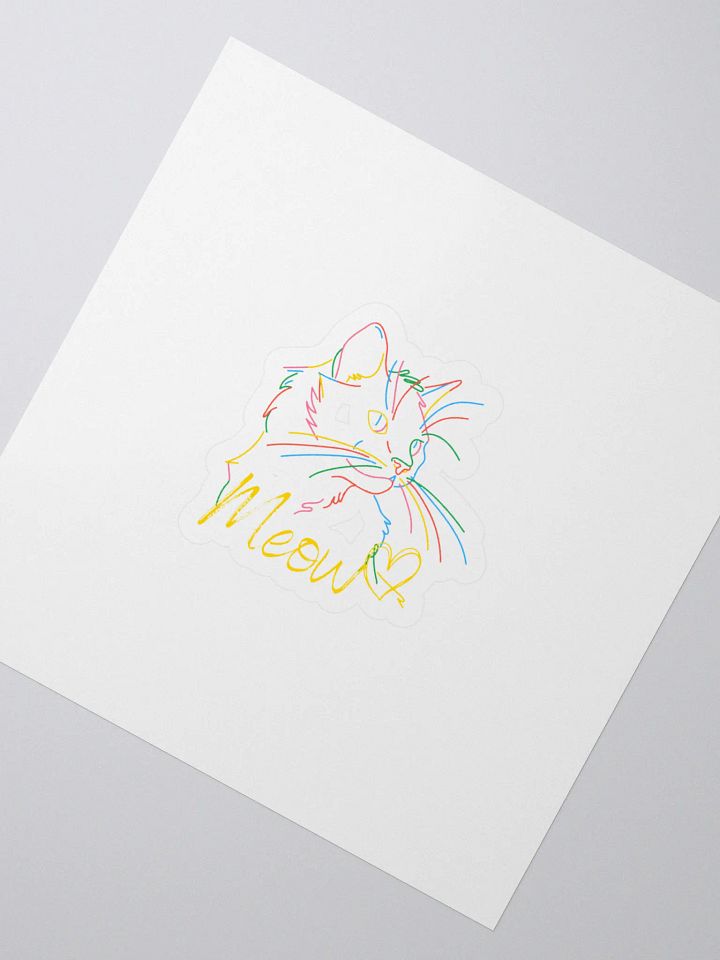 Whimsical Meow Cat Stickers product image (2)
