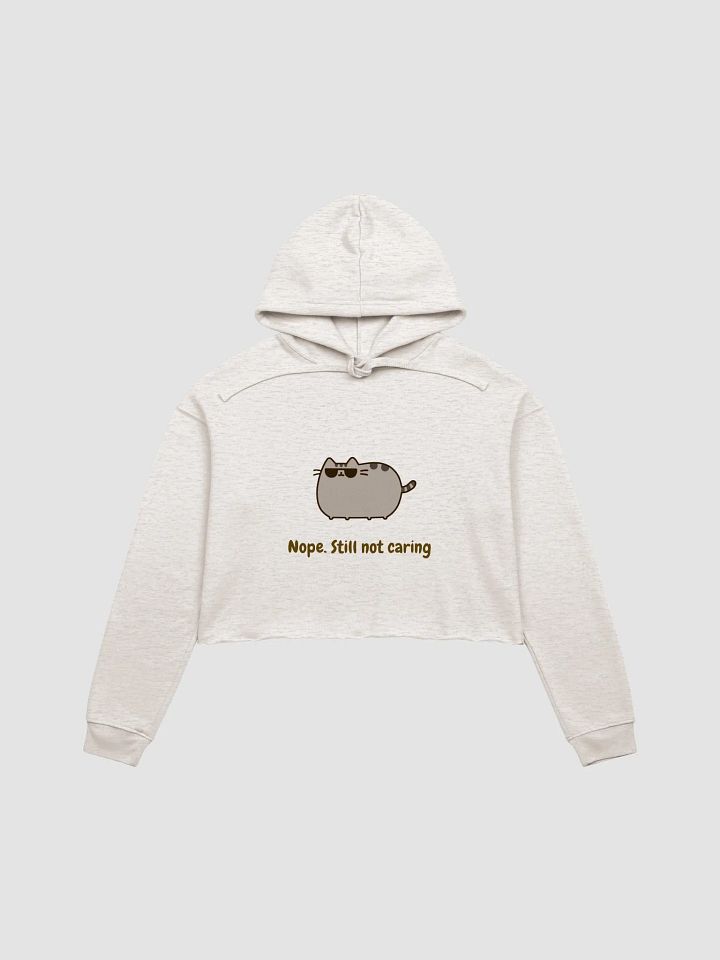 Sassy Cool Cat Sunglasses Crop Hoodie product image (4)
