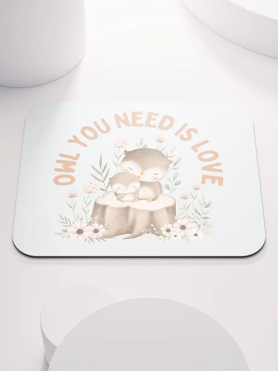 Whimsical Owls Love Mouse Pad product image (1)