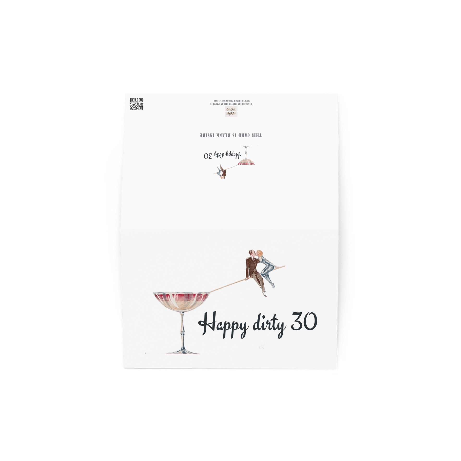 Vintage Dirty 30 Cocktail Greeting Card product image (3)