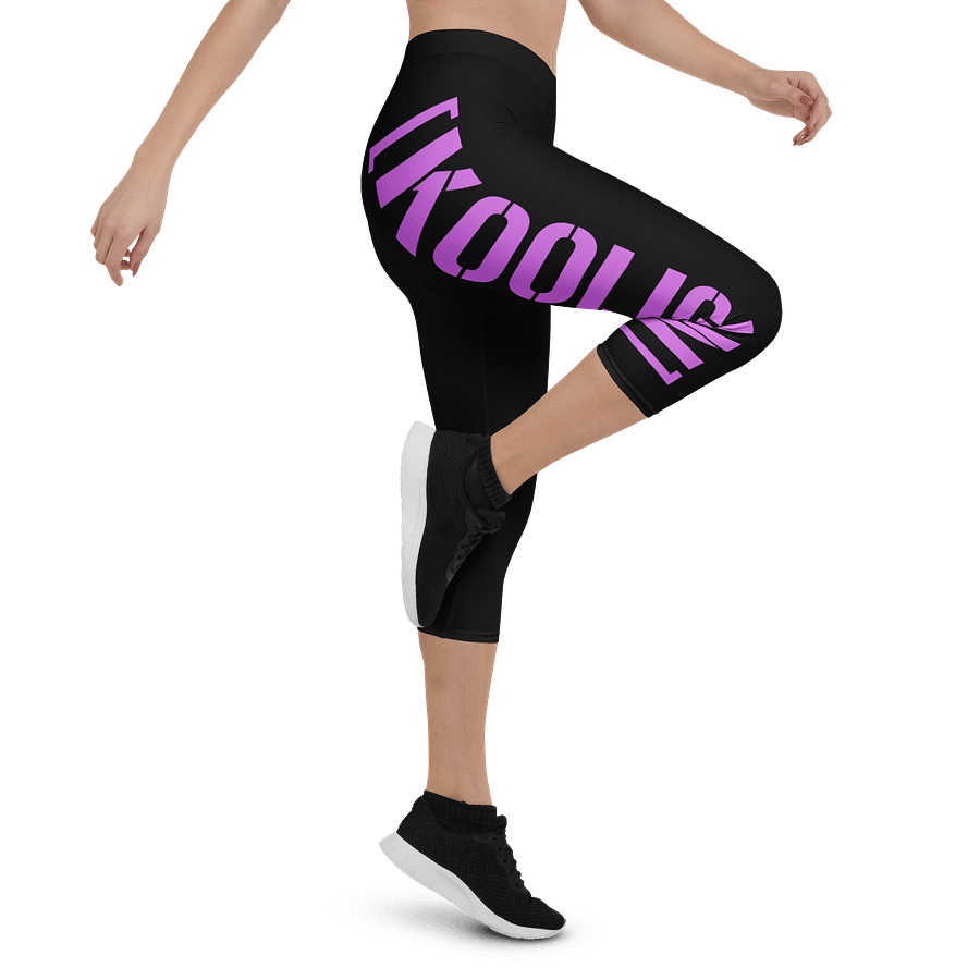 [KOOLIGAN] Kapris Blk & Purple product image (4)