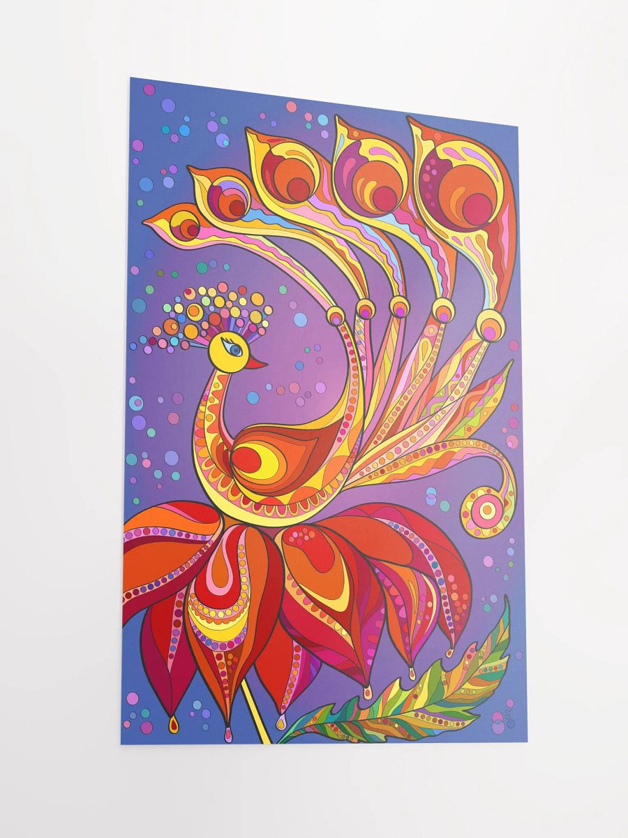 Vibrant Matte Poster Print - Happy Bird product image (2)