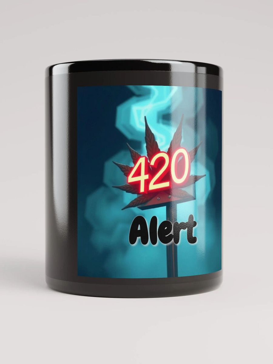 420 Alert Black Glossy Mug product image (10)