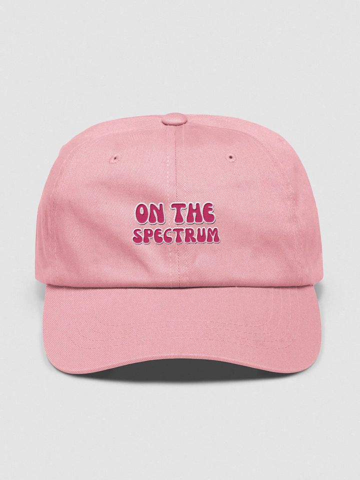 ON THE SPECTRUM (pink) groovy lined design embroidered classic dad hat product image (33)
