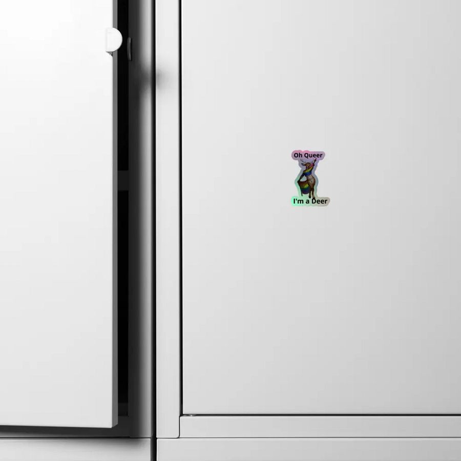 Queer Deer Holographic Sticker product image (6)