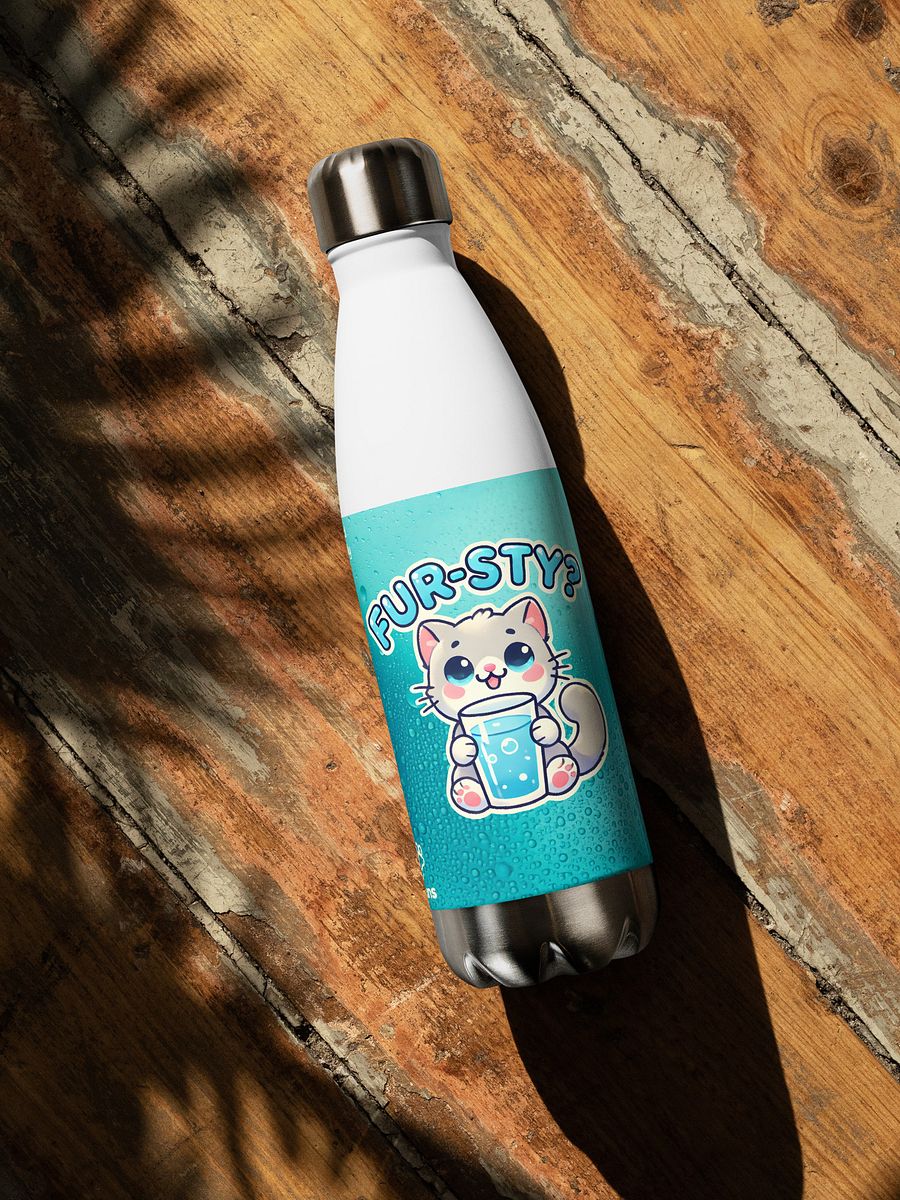Fur-sty? Stainless Steel Water Bottle product image (1)