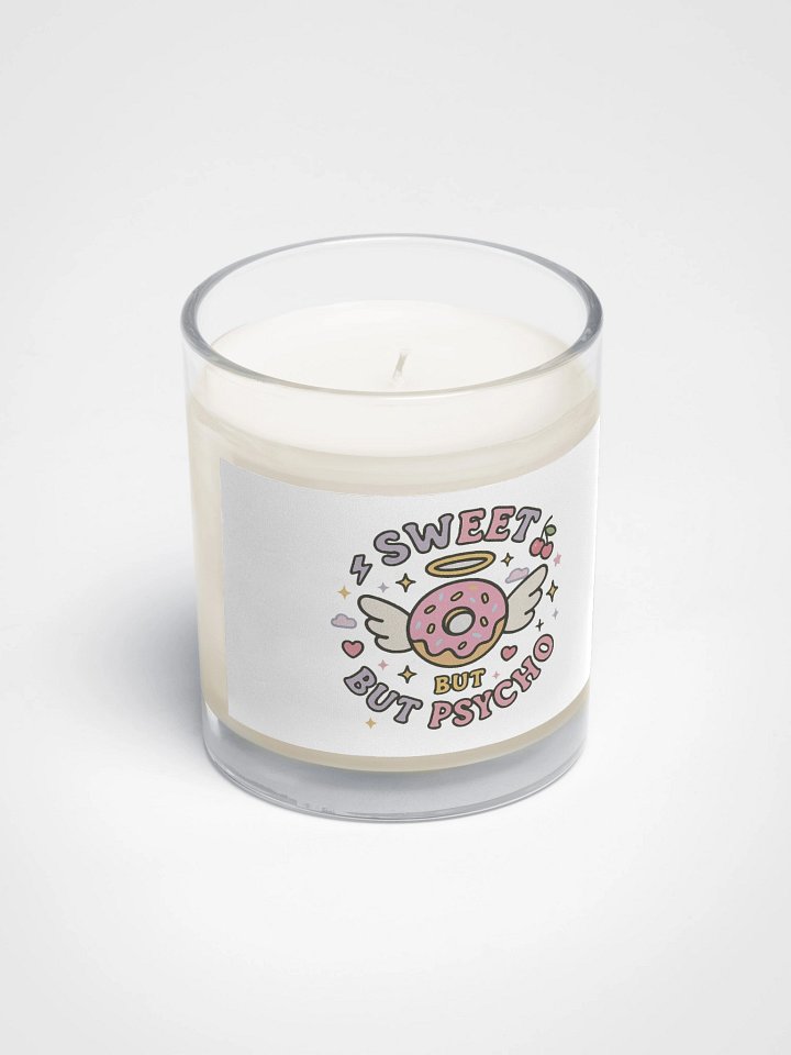 Sweet But Psycho Doughnut Soy Wax Candle product image (2)