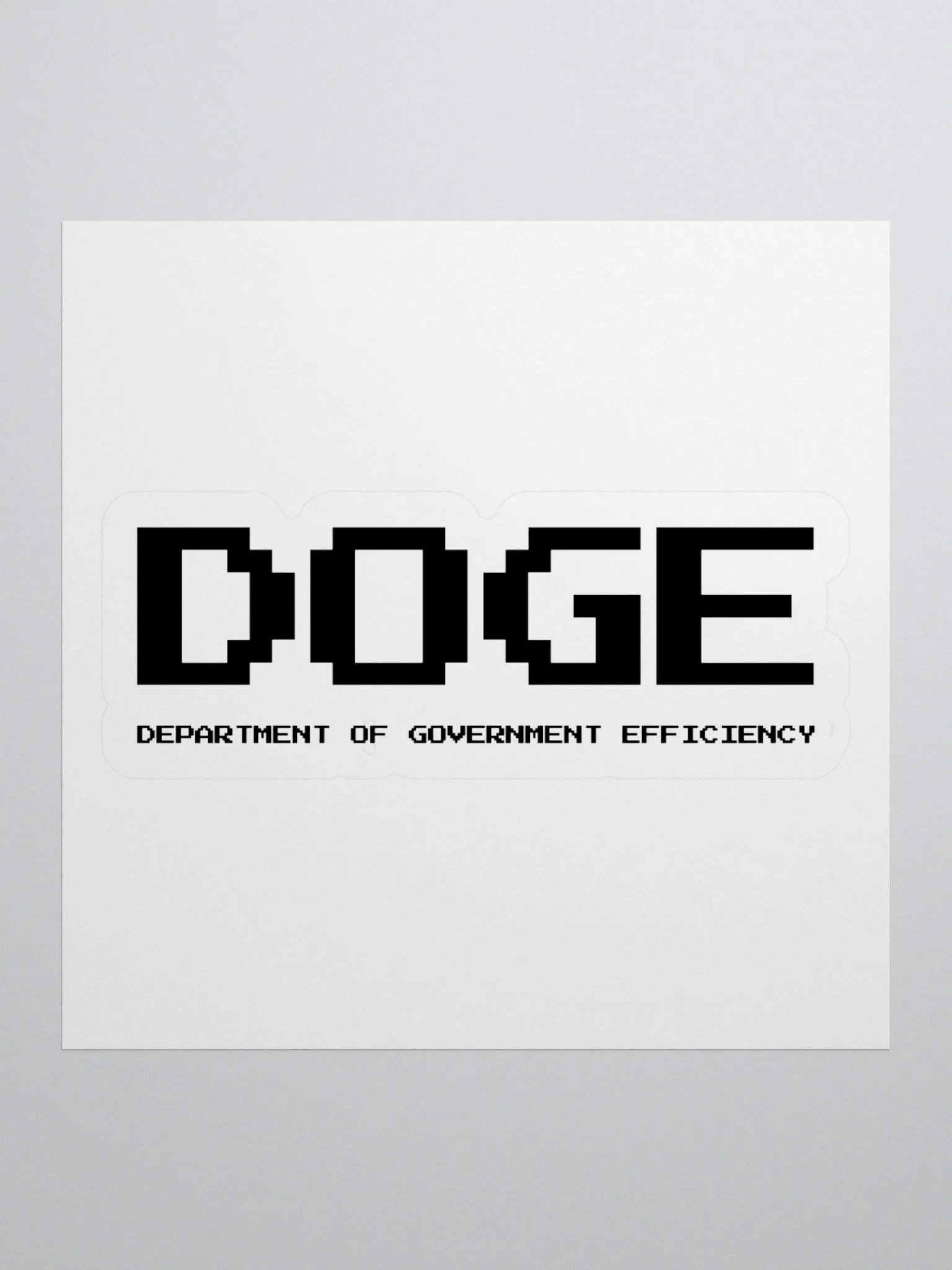 DOGE Stickers – Department of Government Efficiency | Elon Musk Decals for Laptops, Water Bottles, & More product image (2)