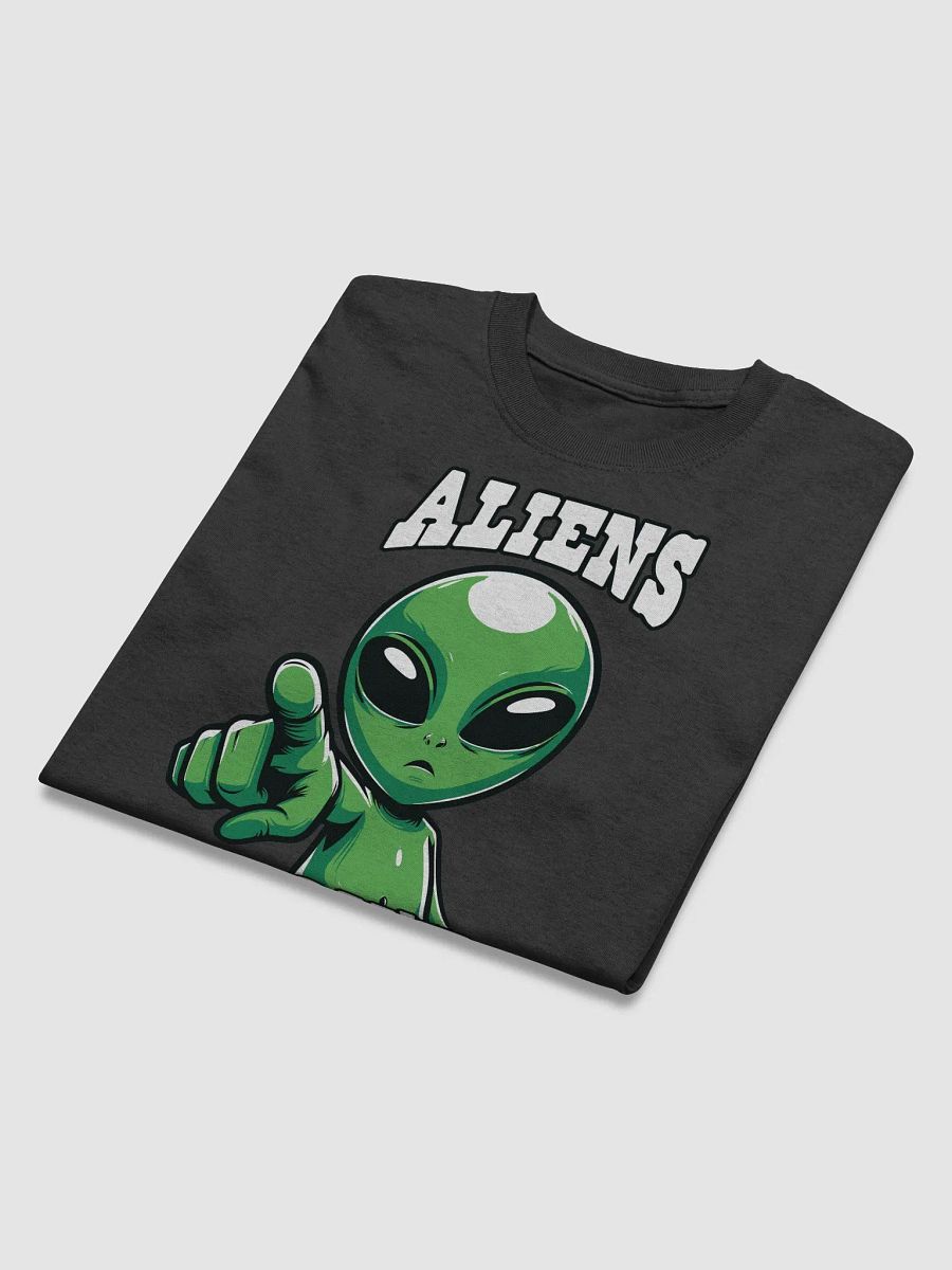 Aliens Don't Believe In You Either, Funny Alien UFO Design Adult Unisex Shirt product image (4)