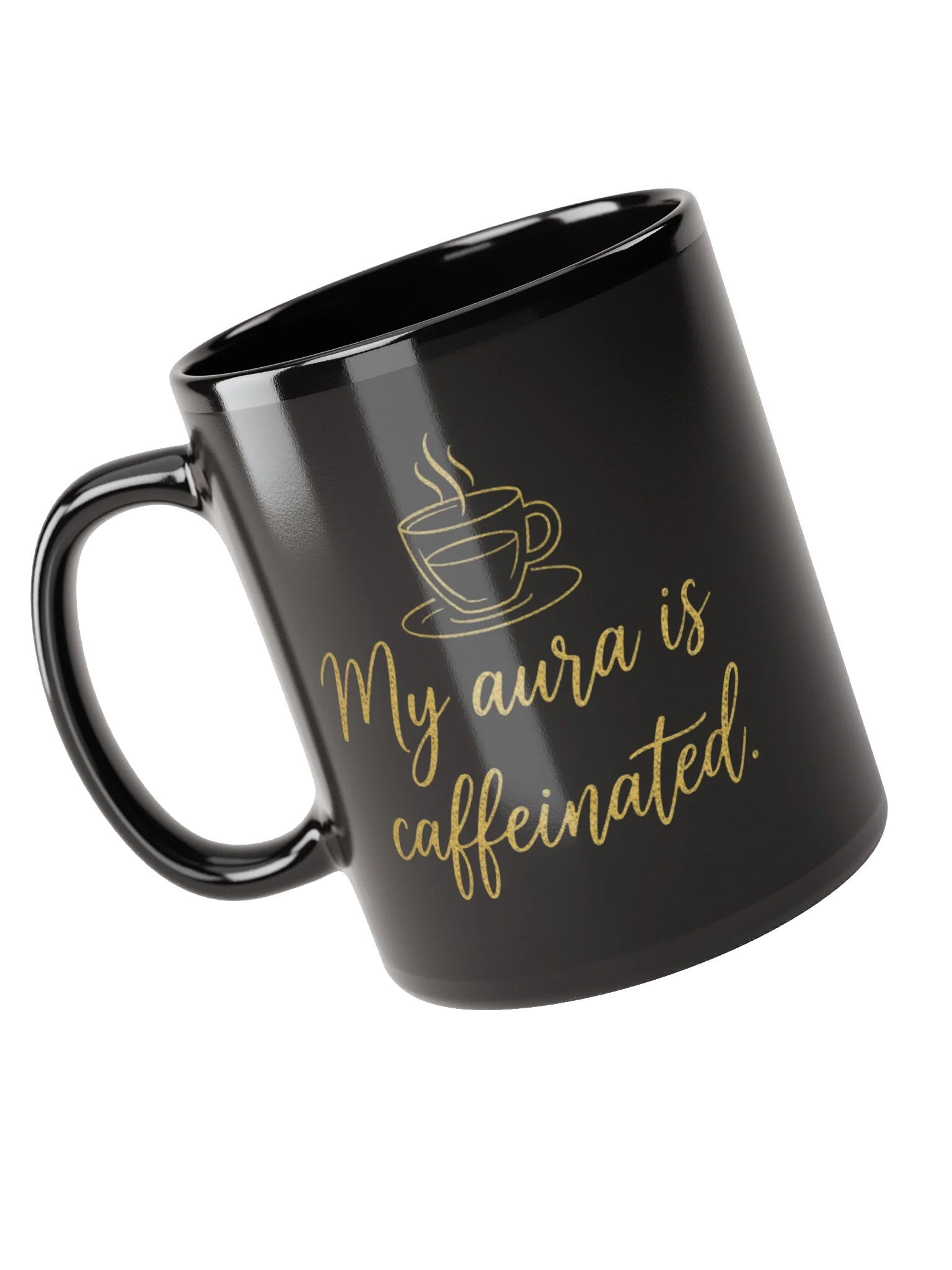 My Aura is Caffeinated Coffee Mug - Sassy Morning Mindset Cup product image (3)