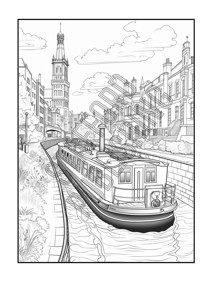 Transportation Coloring Book For Big & Little Kids Printable Version product image (4)