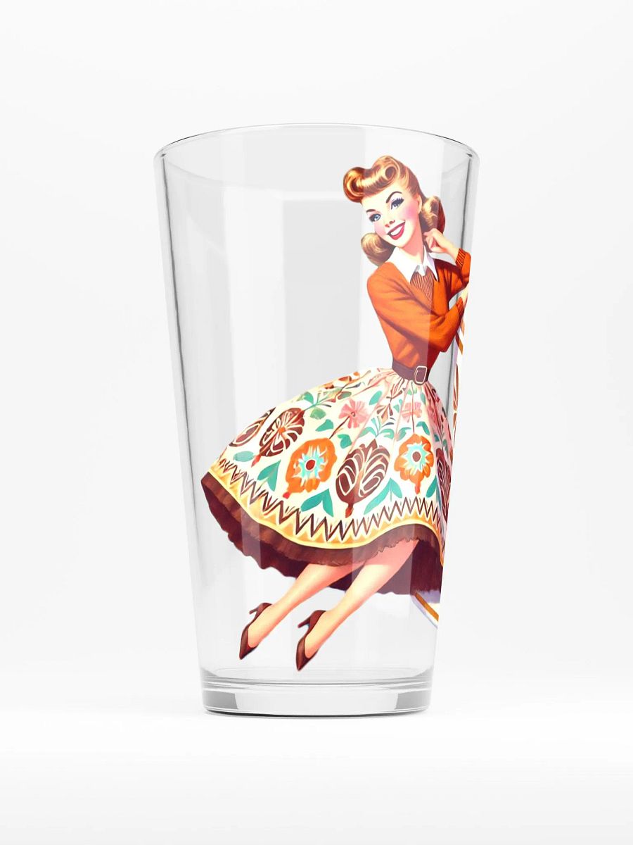 Caramel Latte Lady 16 oz Pint Glass product image (3)