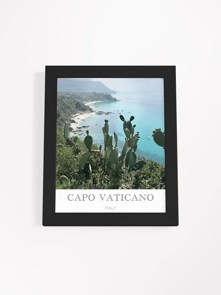 Capo Vaticano Calabria - Framed High-Quality Matte Poster product image (1)