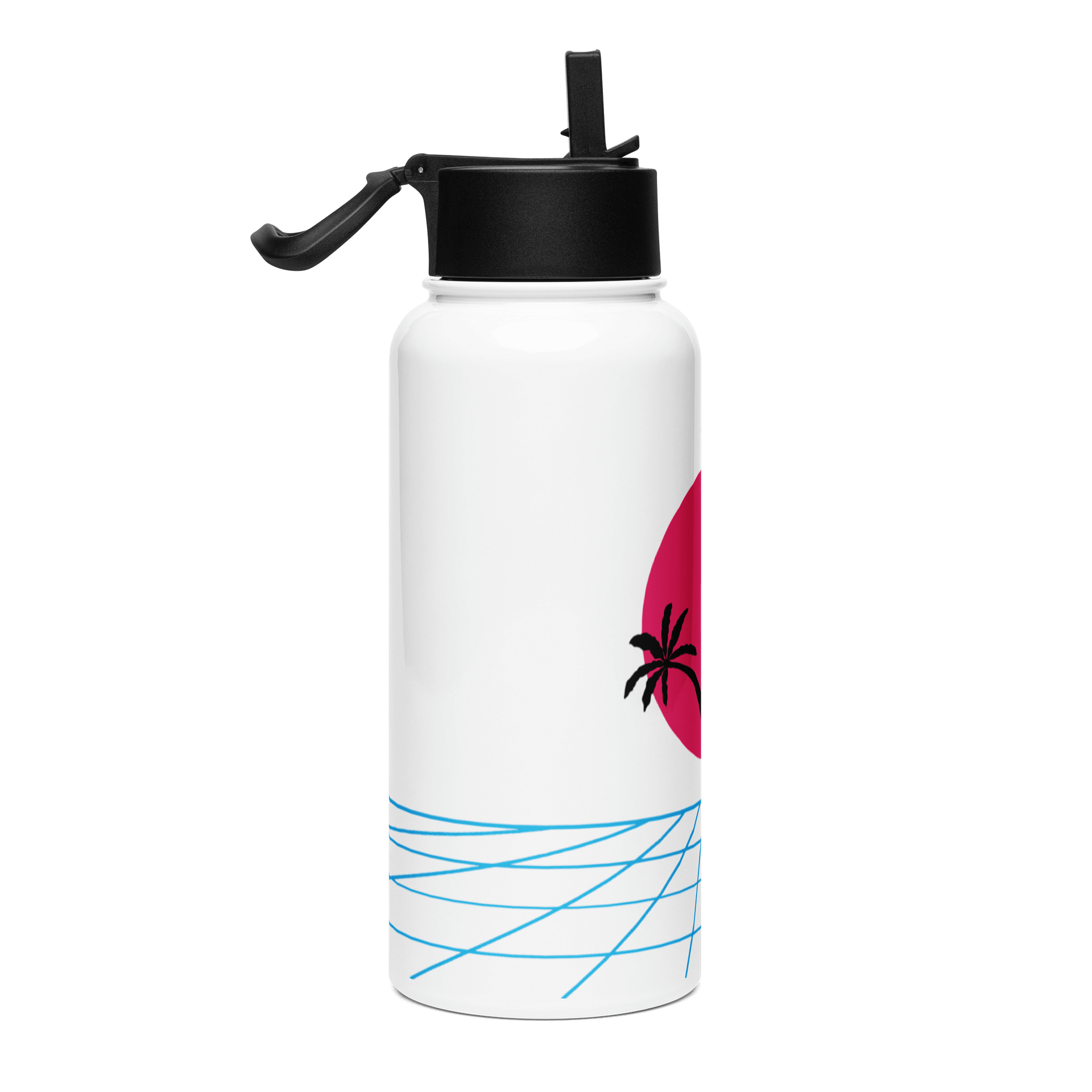 Synthwave Sunset Stainless Steel Water Bottle product image (4)
