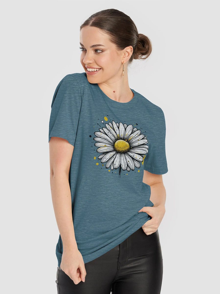 Daisy Flower T-Shirt, Hand-Drawn Floral Tee, Aesthetic Botanical Shirt, Minimalist Black and White Daisy Art, Gift for Nature Lovers product image (12)