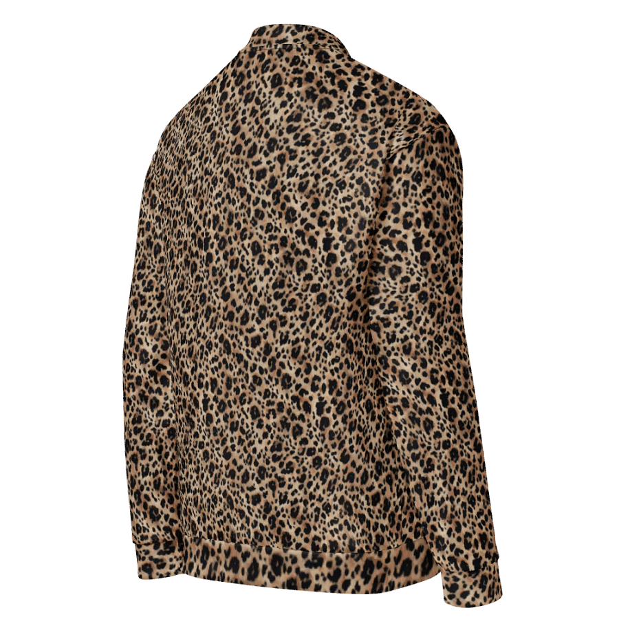 Brouwn Leopard Pattern Bomber Jacket product image (4)