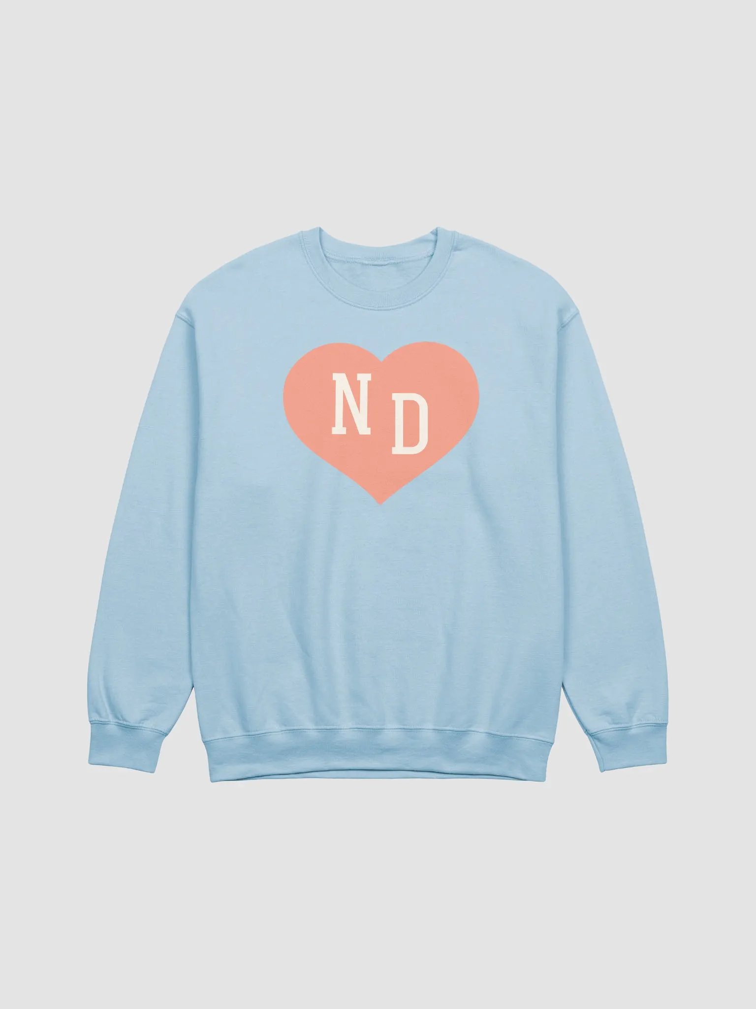 ND Heart Peach Sweatshirt product image (1)