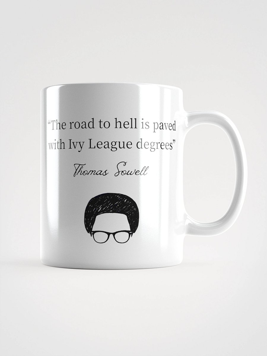 "The Road to Hell" — Thomas Sowell Quote Mug product image (1)