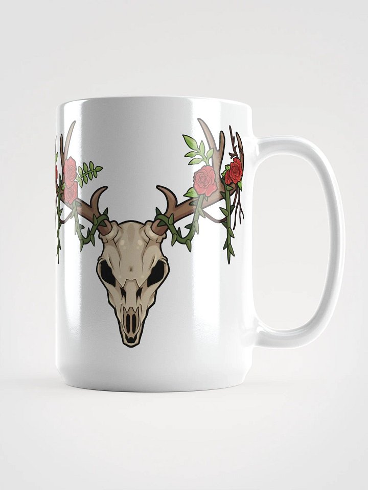 White Deer Skull Mug (15 oz) product image (1)