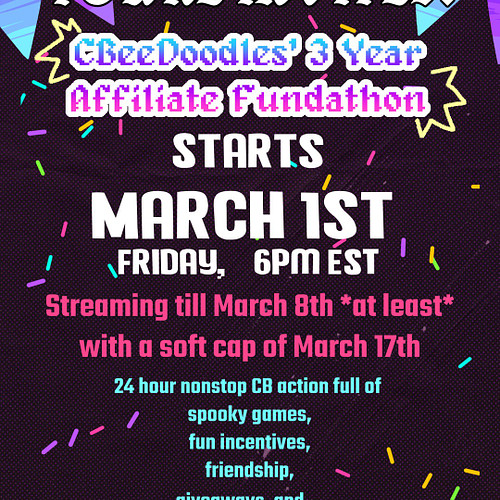 💥HOLY FUCK I'VE BEEN STREAMING FOR SO LONG💥
And in celebration I'm hosting a Fundathon for AT LEAST a week!! I got some cool ...