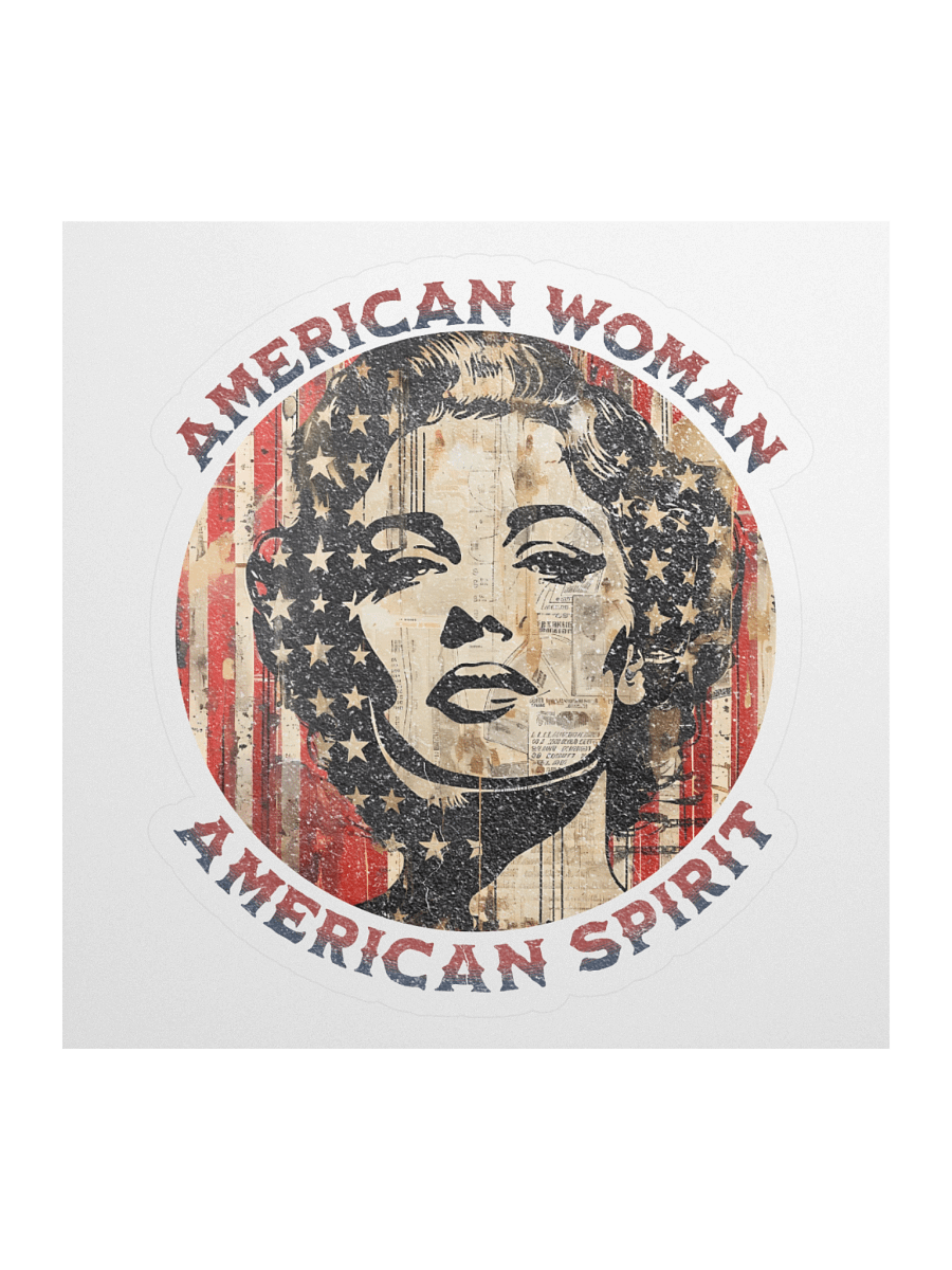 American Woman Kiss Cut Sticker product image (1)