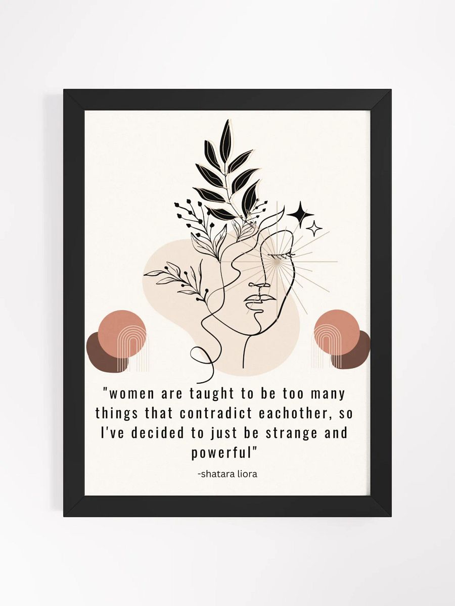 strange and powerful ii- framed design product image (1)
