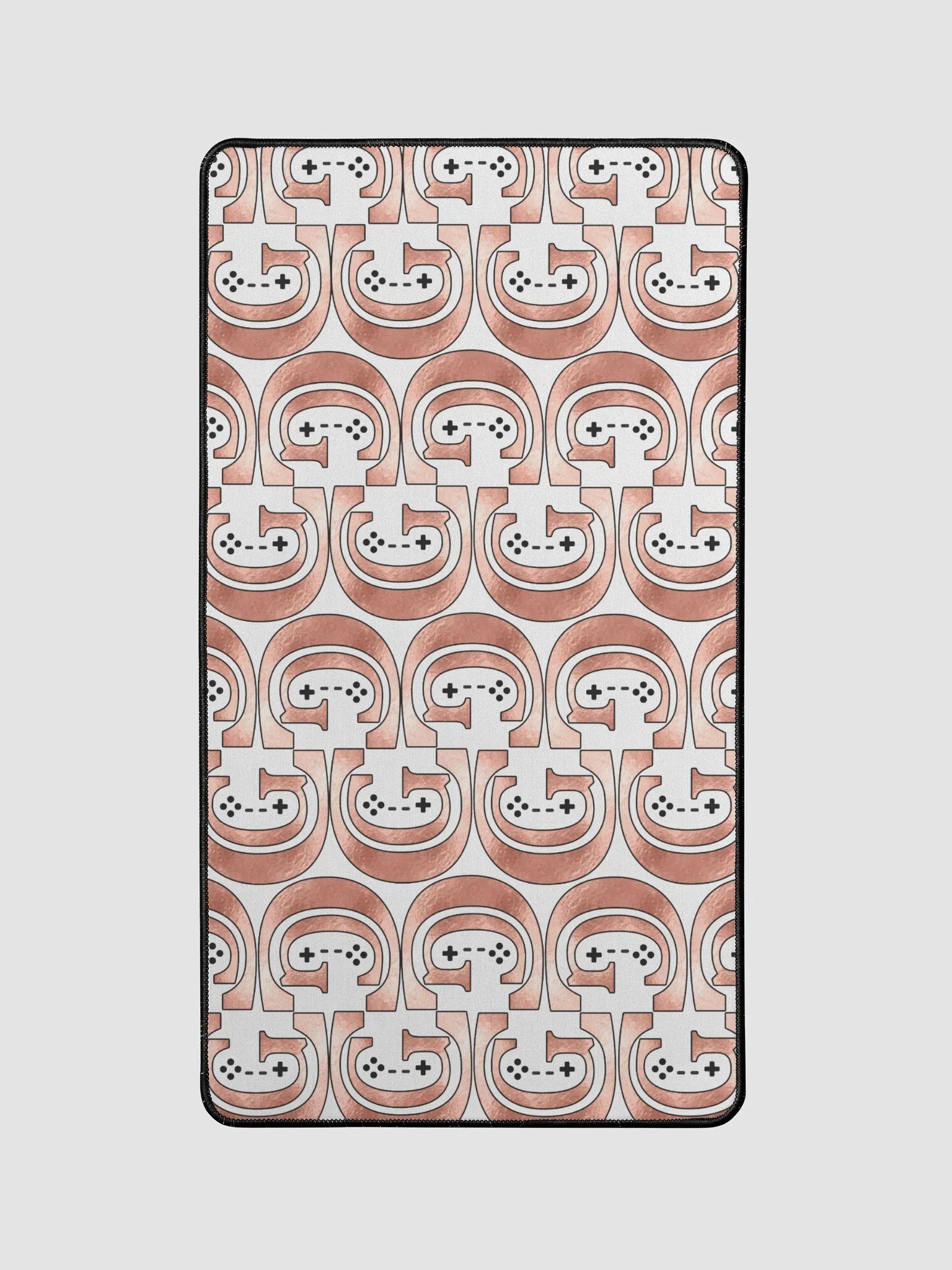 Light Rose Gold Logo Pattern Mouse Pad product image (1)