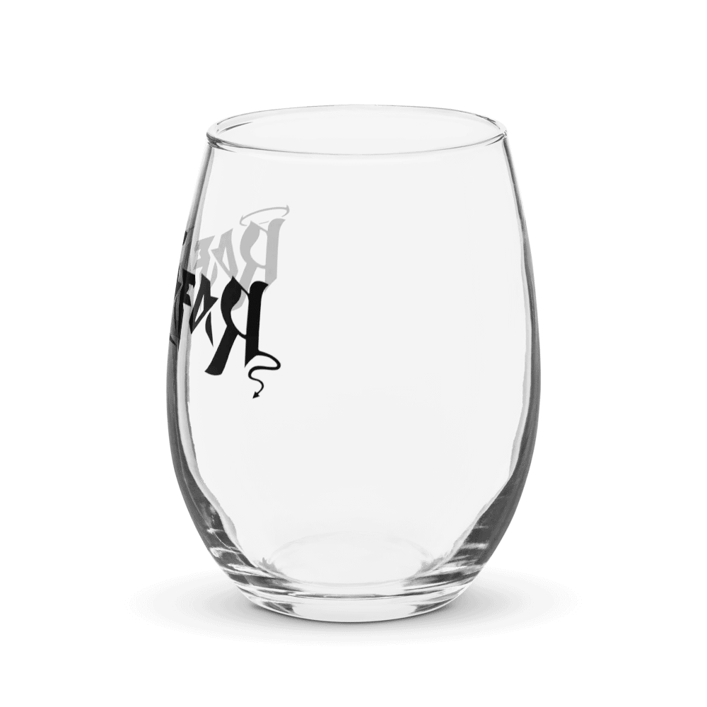RafaZafar Logotext Stemless Winglass (black) product image (3)