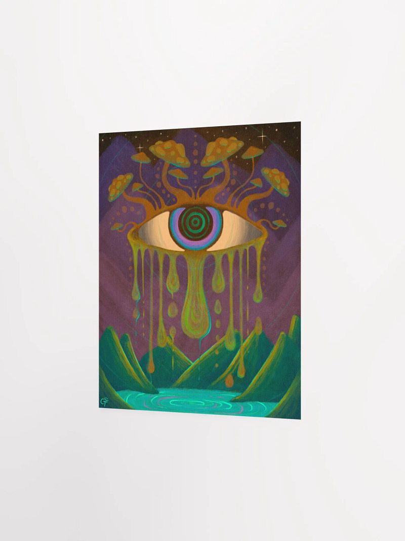 Matte Poster - Drippy Eye Painting
