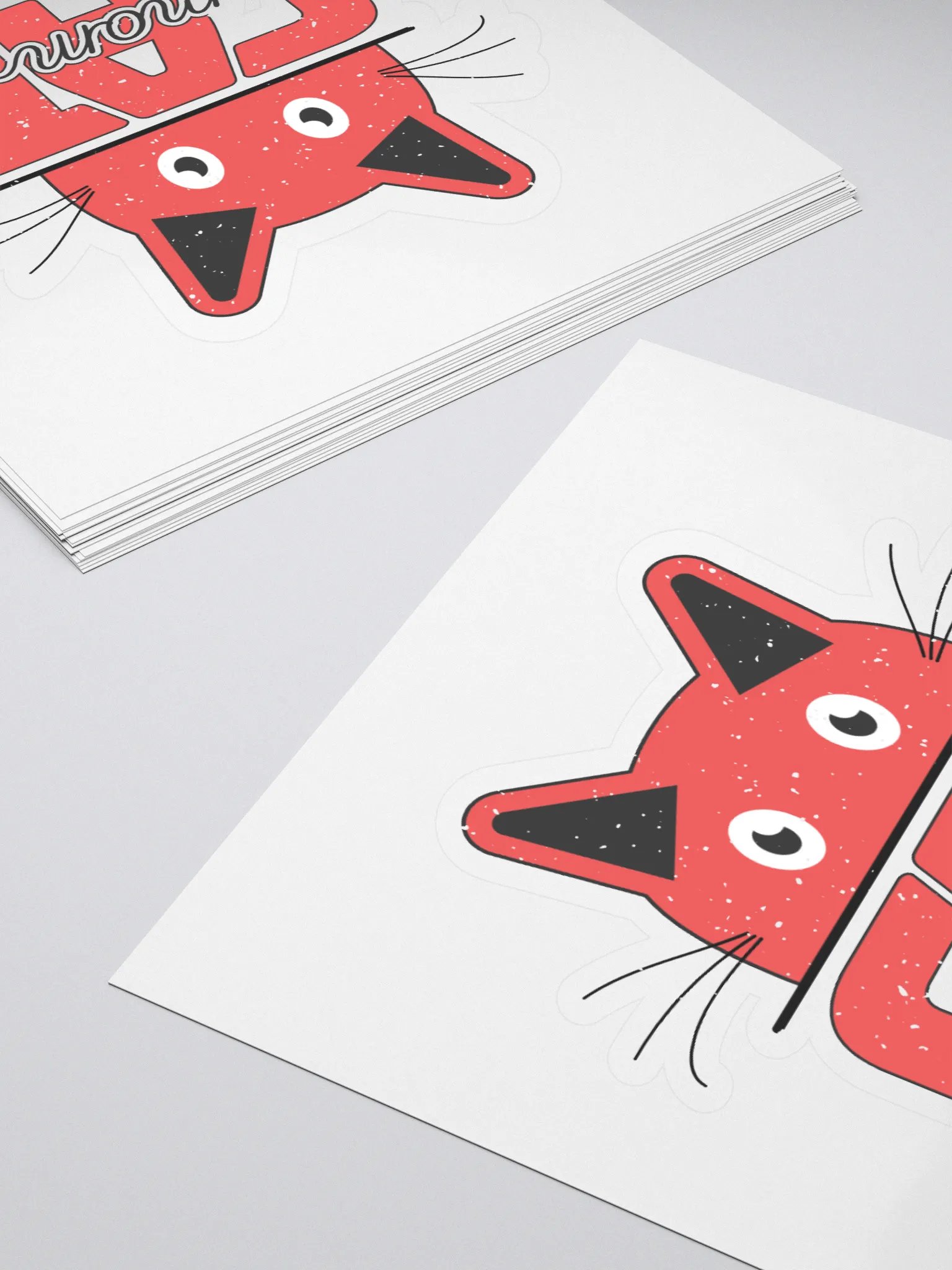 Cat Mom Kiss Cut Stickers product image (4)
