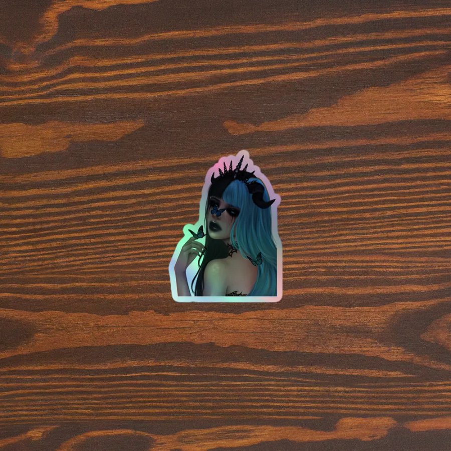 Midnight Monarch Holographic sticker product image (3)