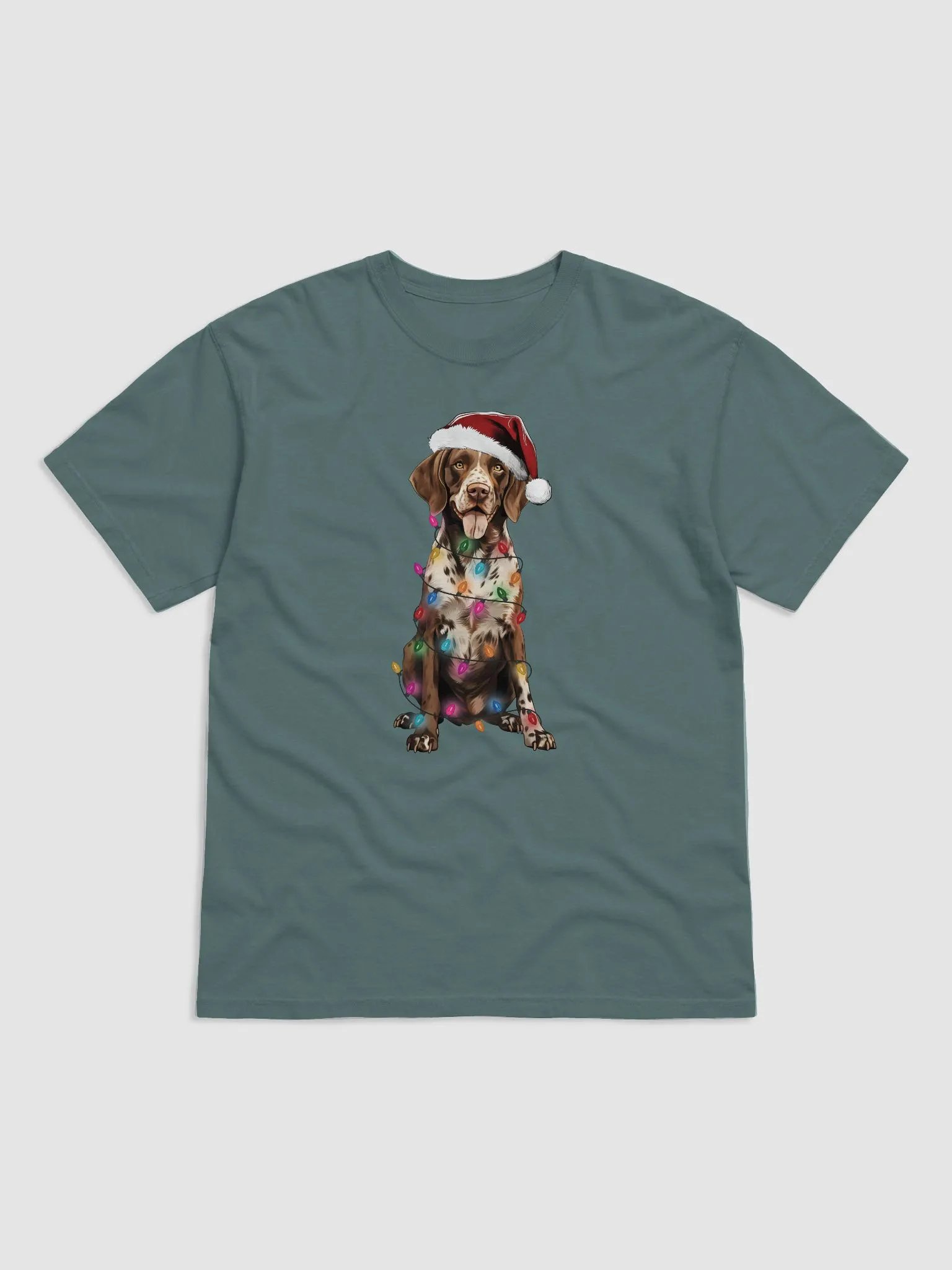 Funny German Shorthaired Pointer(2) Christmas T-Shirt for GSP Paw-rents product image (4)
