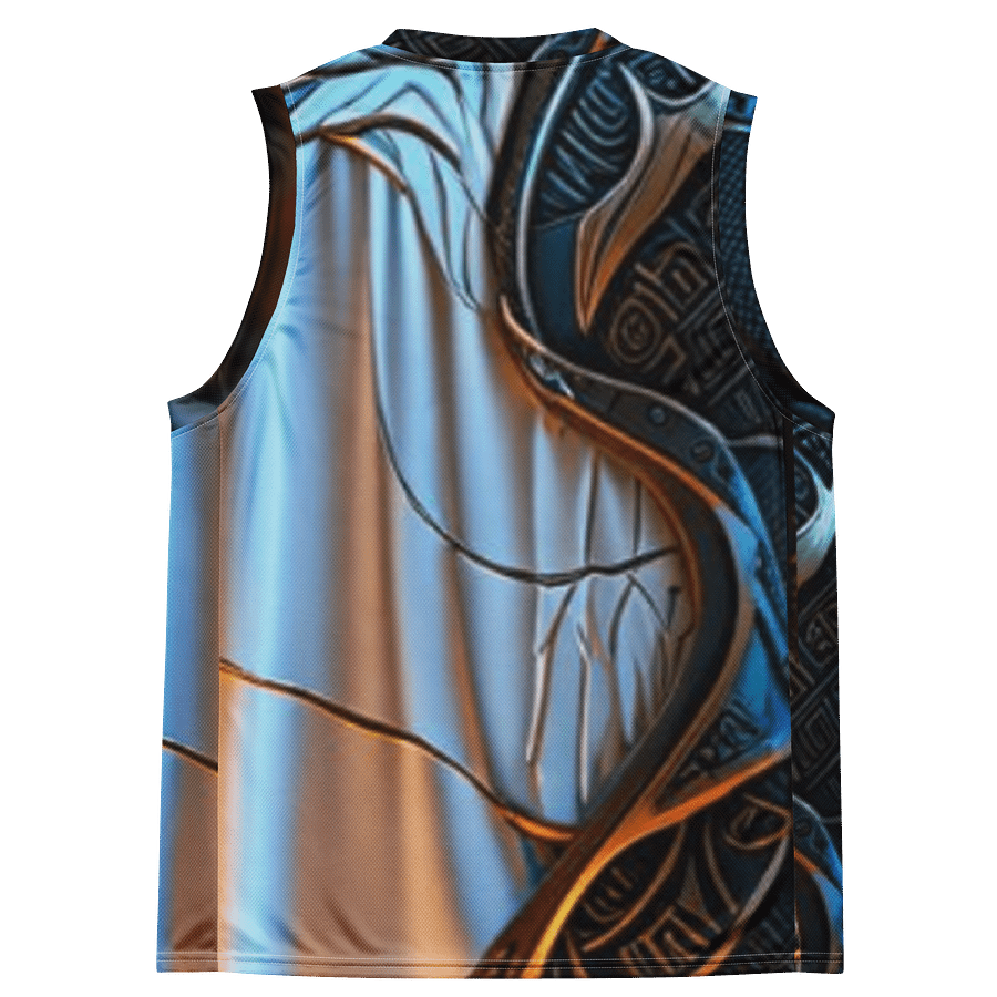 Artistic Geometric Recycled Basketball Jersey product image (4)