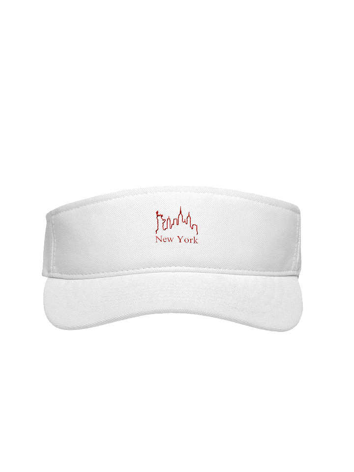 New York Skyline Liberty Embroidered Flexfit Visor product image (3)