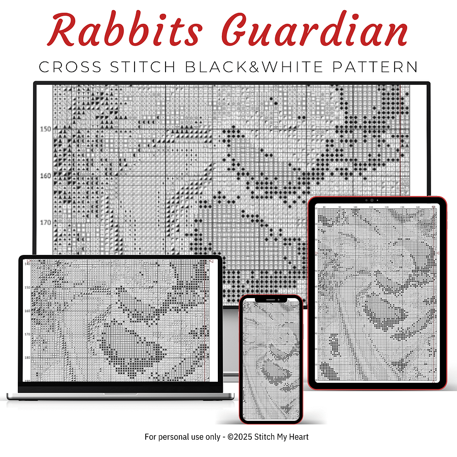 Rabbits Guardian Cross Stitch Pattern product image (4)